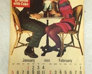 1969 COKE CALENDAR 