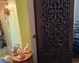 Hand Carved 3 Panel Room Dividers