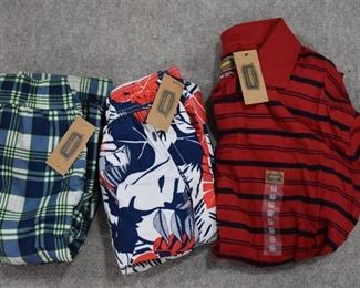 Lot of 3 New w. Tags Big & Tall Mens Clothes Foundry Swim Trunks Size 2XL; Foundry Long Sleeve T Size 2XL  - WILL SHIP