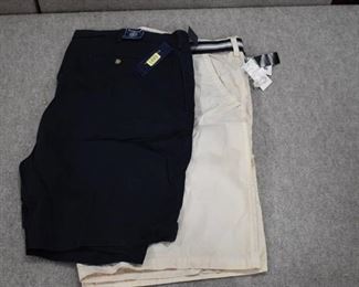 Lot of 2 New w. Tags Big & Tall Mens Clothes Ralph Lauren Polo Shorts Size 50; Buffalo Shorts Size 50  - WILL SHIP