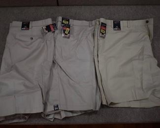 Lot of 3 New w. Tags Big & Tall Mens Clothes Roundtree & York Shorts Size 54 - WILL SHIP