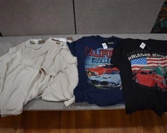 Lot of 4 New w. Tags Big & Tall Mens Clothes Foundry Polo Shirts Size 3XL; Bioworld T-Shirts Size 3XL  - WILL SHIP