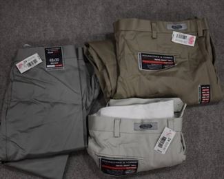 Lot of 3 New w. Tags Big & Tall Mens Clothes Roundtree & York Dress Pants Size 48x30 - WILL SHIP