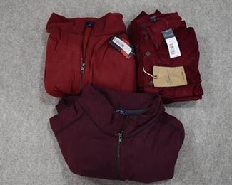 Lot of 3 New w. Tags Big & Tall Mens Clothes Roundtree & York Pullover Jackets & Button-down Shirt Size 4XT - WILL SHIP