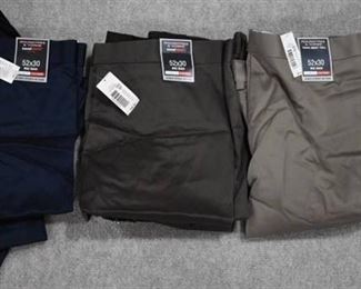 Lot of 3 New w. Tags Big & Tall Mens Clothes Roundtree & York Dress Pants Size 52x30 - WILL SHIP