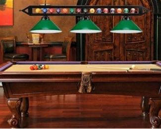 GSE Games & Sports Expert 4.6 out of 5 stars  18Reviews 59" Hanging Billiard Light for 7ft/8ft/9ft Pool Tables - (4 Lamp Shades Available) (Red Lamp Shade)