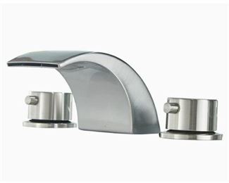 Greenspring 3.7 out of 5 stars  274Reviews Greenspring 8-16 Inch Led Waterfall Widespread Bathroom Sink Faucet 2 Handles 3 Holes Brushed Nickel Finish Commercial