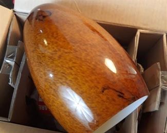 1 pendant light art glass hanging