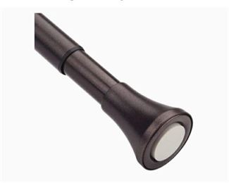 AmazerBath Spring Tension Curtain Rod, 26-42 Inches Short Rod Doorway Curtain Rod, Rust-Resistance Adjustable Curtain Rod, Bronze