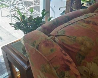 Sofa table, plants