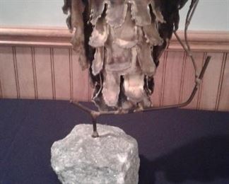 MCM Metal sculpture-Attributed to  Curtis Jere-others like it have sold for over 200 and up.  Asking 125 accepting offers