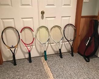 tennis rackets: