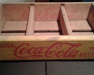 Coca cola wooden tray