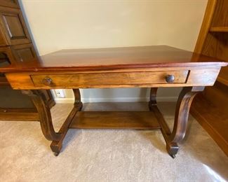Solid cherry wood library desk