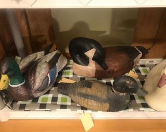 Assorted Wooden Duck Decoys