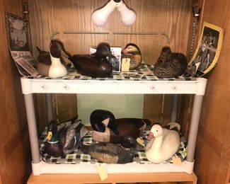 Assorted Wooden Duck Decoys