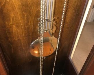 Vintage BARWICK Howard Miller Grandfather Clock With Weights And Pendulum 