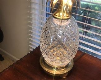 Waterford Pineapple Lamp With Shade