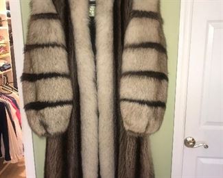 Vintage Hallmark Furs Saint Louis Full Length Raccoon Coat