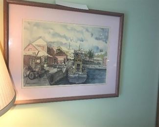 Various Framed Prints In 2nd Bedroom