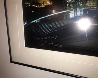 Framed Busch Stadium "The Last Game" Signed Greg Harris