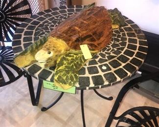 Carved Wooden Sea Turtle