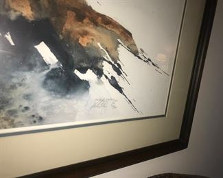 Assorted Art Work In Finished Basement