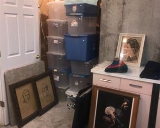Assorted Items In Unfinished Basement