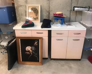 Vintage Pink Cabinets