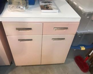 Vintage Pink Cabinets