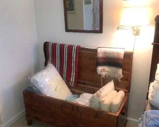 Cedar Chest ~ Pillows And Linens