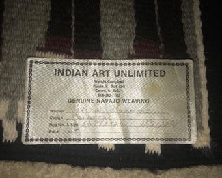 Navajo saddle blanket