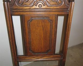 75% off  Jacobean Style Oak Dining Chairs, Early to Mid 20th Century   Set of 6   ( they match the Sideboard)