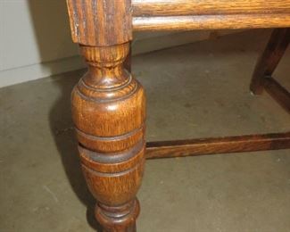 75% off Jacobean Style Oak Dining Chairs, Early to Mid 20th Century   Set of 6   ( they match the Sideboard)