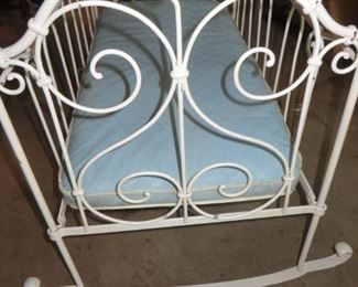 75% off now $20 was $75 Antique Wrought Iron Scrollwork Crib