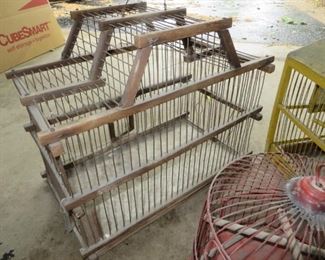 Vintage Wood Bird Cage  $25
