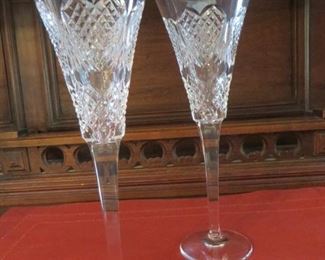 50% off now $20    was $40 Waterford Crystal Pair Flutes Heart Love Wedding (pair)
