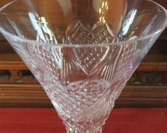 50% off now $20    was $40 Waterford Crystal Pair Flutes Heart Love Wedding (pair)