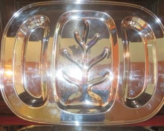 50% off now $15 $30 Silver Plate Carving Tray