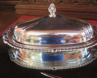 Silver plated Covered Butter Dish