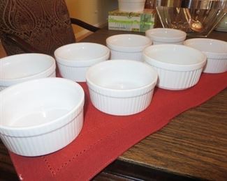 Crate & Barrel Souffle Backing Dish Set of 8
