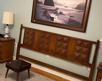 Headboard and pair of night stands