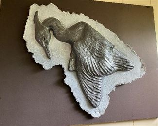 Faye Skewes, “ Big Bird”, cast handmade paper 23” x 30”