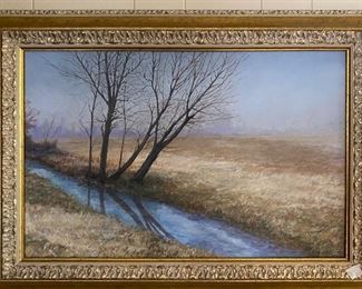 L A Kenneth painting “Mid morning fog” 24” x 16”