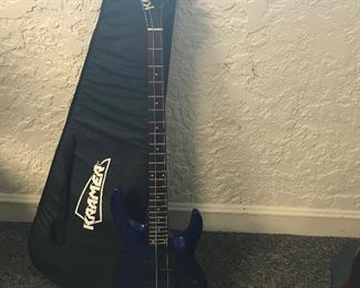 Kramer Left  Handed Bass Electric Guitar with soft case