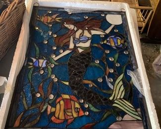 Stained Mermaid  hanging