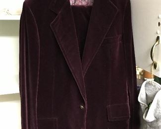 Maroon Velvet Suit for your Anchorman- Big and Tall
