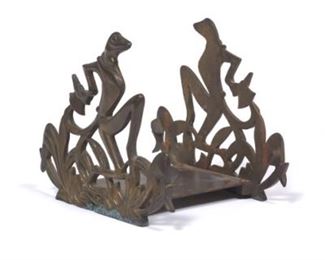 Art Deco Dandy Frog Book Holder