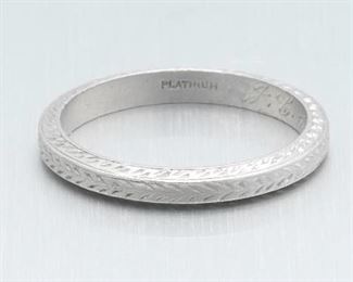 Art Deco Platinum Band 