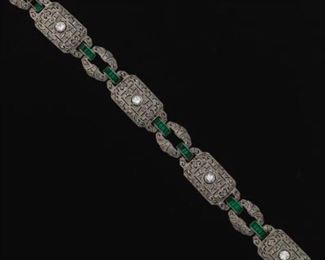Art Deco Style Diamond Bracelet 
